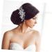 Mikinona Rhinestone Tuck Comb Flower Side Comb Side Combs Bridal Hair Comb Weeding Bride Hair Accessories Wedding Accessories Hair Comb for Women Rhinestone Leaf Hairpin Hair Jewelry Metal - Buy Online on GoSupps.com