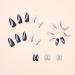 Justotry 24pc Almond Fake Nails Short Pink French Press On Stiletto Nails with Gold Swirl Acrylic Fingernails for Women - Buy Online on GoSupps.com
