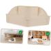HANABASS 2pcs Box Rabbit Toilet Critter Litter Hamster Triangle Toilet Hamster Bedding Cage Pee Plastic White 25X19X10CMx2pcs Whitex2pcs - Buy Online on GoSupps.com