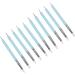 HUSHUI 2 Set Dual Tipped Nail Art Dotting Pen Silicone Head Nail Art Sculpture Polish Carving Pen - Buy Online on GoSupps.com