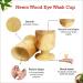 ChillEyes Neem Wood Eye Wash Cups - Organic Ayurvedic Eye Rinse Cleansing Set - Buy Online on GoSupps.com