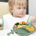 Lanjue Silicone Baby Plate with Suction | Divided Toddler Weaning Plate | Includes Spoon & Fork | Ideal for High Chairs and Tables - Green - Buy Online on GoSupps.com