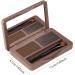2 Color Eyebrow Powder Waterproof Natural Brow Powder Eyebrow Powder Duo Sculpting Kit for Girls Women Dark Brown and Gray - Buy Online on GoSupps.com