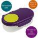 b.box Silicone Food Storage Container - Reusable Snack Box for Kids - Two Sealed Compartments - Open/Close Clip - Passion Splash - Buy Online on GoSupps.com
