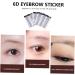 VINTORKY 4pcs Eyebrow Stickers False Eyebrows for Women Eyebrow Makeup Artificial Eyebrow 3d Cosmetic Make up 21x15cm Brown - Buy Online on GoSupps.com