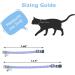 2 PCS Breakaway Cat Collar Set with Bell - Cute Adjustable Kitten Collars in Blue and Black - Buy Online on GoSupps.com