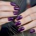 Dark Violet False Nail Tips - 100C Deep Purple Acrylic UV Nails Art Decoration Set - Buy Online on GoSupps.com