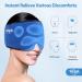 Hilph Migraine Cooling Pad Mask | Reusable Headache Relief Cap | Cold-Warm Compress for Migraines & Headaches | Blue - Buy Online on GoSupps.com