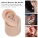 Reusable Silicone Piercing Ear Model for Adult Hospital Training (Left) - Dark Skin Color - Buy Online on GoSupps.com