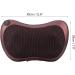 Shiatsu Massage Pillow for Car | 12V Neck & Back Massage Cushion with Heating & 8 Kneading Rollers - Coffee - Buy Online on GoSupps.com