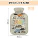 Cute Little Foxes Hot Water Bottle with Cover | Soft & Warm Winter Comfort for Bed Hands Neck & Shoulders | 2L - Buy Online on GoSupps.com