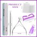 Gel Nail Polish Remover Clips Set with Nail Wipes, Cuticle Kit, Nail Brush, and Files - 10pcs Purple Kit for Easy and Efficient Nail Polish Removal - Buy Online on GoSupps.com