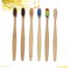 FRCOLOR 6pcs Wooden Toothbrush Set - Soft Bristles Travel-Friendly Pack - Buy Online on GoSupps.com