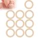 10 PCS Baby Teether Wooden Circles - Unfinished Teething Craft Pendants for Children (65mm/2.6in) - Safe & Natural - Buy Online on GoSupps.com