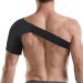 Adjustable Shoulder Brace for Men & Women | Recovery Support Strap | Pain Relief & Warmth (L46-49cm - Buy Online on GoSupps.com