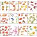 12 Boxes DIY Manicure Wood Pulp Flakes Simulation Leaf Autumn Nail Art Sequins Holographic Maple Leaves Nail Paillettes - Buy Online on GoSupps.com