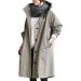 Medium Length Windbreaker Coats for Women Spring Autumn 2023 Stylish Trench Coat Women's Casual Lightweight Jacket X-Large Grey