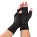 JADE KIT Copper Arthritis Gloves, Compression Gloves for Hands and Fingers Rehabilitation, Arthritis Gloves for Women Men Relief Hand Pain of Arthritis, Swelling, Carpal Tunnel - Size Medium Medium (1 Pair) Black-M