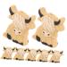 CRAFTHROU 10pcs Highland Beads Animal Beads Silicone Beads Cute Toy Silica Gel Baby As Shown 2.8x2.7cm
