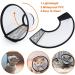 Vivifying Halskrause Dog Collar - Light Plastic Elizabethan Collar for Cats Small Dogs & Rabbits (Black L) | 22.8-26.9cm - International Shipping Available - Buy Online on GoSupps.com