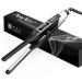 AmoVee Pencil Flat Iron Mini Hair Straightener Small Flat Iron for Short Hair, Pixie Cut, 1/2" Beard Hair Straightener with Digital Temp Control, Dual Voltage Black