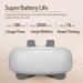 Danlikt Neck Massager - Rechargeable 5D Massage Device with Heat for Neck Back Shoulder & Leg - White - Buy Online on GoSupps.com