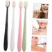 Housoutil 4-Piece Soft Toothbrush Set - Extra Soft Natural Bristles & Peppermint Candy Flavor - Ideal for Travel - Color-Sorted - Buy Online on GoSupps.com