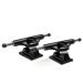 Skateboard Trucks 8.0 | 139mm - Black Skateboard Trucks With White Bushings (set of 2) By SkateNhoney - Skateboard Hardware Included 5.25 hanger