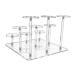 FRCOLOR FRCOLOR Clear Shelf Riser Column Support Desktop Tabletop Acrylic Makeup Organizer Makeup Organizer Earrings Makeup Holder