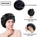 Silk Satin Hair Bonnet 3 Pcs Set for Women, Girls - Wide Band Night Sleep Cap for Curly Hair Protection | 12 Diameter - Buy Online on GoSupps.com
