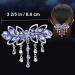 Crystal Hair Clips Metal Snap Hair Clips Thin Thick Hair Holder Hair Clips for Women Girls Hair Styling Accessories ( 1 pack) (Purple) - Buy Online on GoSupps.com