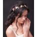 Unicra Bridal Wedding Headband Crystal Hair Vine Braid Headpiece Bride Hair Accessories for Women Silver