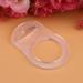 10-Pack Silicone Dummy Clip Adapters for Baby Pacifiers - Transparent Button Style - Ideal for Newborns & Toddlers - Buy Online on GoSupps.com