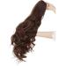 Real Fashion Drawstring Ponytail Hair Extensions Long Wavy Ponytail Blonde Black Brown 24" Clip in Hairpiece for Daliy Party Use Medium Brown - Buy Online on GoSupps.com