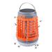 Mosquito Zapper Mosquito Killer Light Mosquito Lamp Electric Fly Killer Rechargeable Solar Mosquito Killer Lamp Indoor Outdoor Portable(Color:Orange)