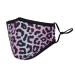 Washable Reusable 3 Layers Cotton Cloth - Grey - Leopard Print One Size Fits Most