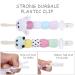 Lovvie & Joy Pacifier Clip | Gender-Neutral Stuffed Animal Pacifier Clips (2 Pack) | Fits Most Pacifiers | Caterpillar and Rabbit Design - Buy Online on GoSupps.com