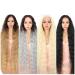 Buy 41-Inch Lace Front Wig - Super Long Curly Synthetic Wig with Baby Hair | 150% Density (613 Color) - Buy Online on GoSupps.com