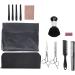Qukaim Thinning Scissors Hairdressing Tool Set Professional Thinning Flat Scissors Salon Apron Cutting Comb Haircut Brush - Buy Online on GoSupps.com