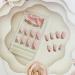 24 Pcs Glitter French Tip Press on Nails | Short Square False Nails with Heart Designs | Glossy Nude Pink Cute Nail Tips | Stick on Nails for Women | DIY Acrylic Nails Decoration - Buy Online on GoSupps.com