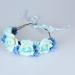 Artificial Hair Bands - Blue Simulation Rose Headband for Party & Wedding Accessories (1 Piece) - Buy Online on GoSupps.com
