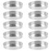 Empty Round Metal Tin Palette Pans: 30pcs Makeup Palette Cosmetic Eyeshadow Blush Lipstick Organizer Small Round Paint Tray for Magnets Cosmetic Palettes