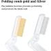 Folding Metal Teeth Eyelash Separator Comb - 2PCS Clear Fine Lash Comb for Eyelash Lift and Brow Waxing - Buy Online on GoSupps.com