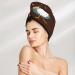 Hair Towel Wrap - Quick Drying Turban with Button | Rooster & Chicken Design - Buy Online on GoSupps.com