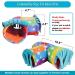 HOMEYA Pet Small Animal Tunnel with Fleece Forest Curtain - Hideout Play Tube for Guinea Pigs, Chinchillas, Hedgehogs, Rats, Sugar Glider - Rainbow, S-10.8 X 4.7 - Buy Online on GoSupps.com