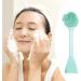 Amagogo Silicone Facial Cleansing Brush Double Ended Soft Non Slip Handle Portable Handheld Pore Cleansing for Women Elastic Removing Green - Buy Online on GoSupps.com
