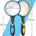 Dicfeos 2 Pack Magnifying Glass  10X Handheld Reading Magnifier for Kids and Seniors  3 Inch Non-Scratch Quality Glass Lens  Shatterproof Design  Microfibre Cleaning Cloth Included - Buy Online on GoSupps.com