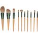 Makeup Brushes Set Ergonomic Soft Bristle Powder Brushes 10 Pieces with Storage Bag for Home - Buy Online on GoSupps.com