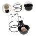 Minkissy Men's Razor Set - 4 Metal Shaving Organizers Shaving Brush & Bowl Holder Black - Perfect for Grooming & Shaving Essentials - Buy Online on GoSupps.com