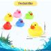 Derayee 50 Colorful Mini Bathing Ducks - Squeaky Bath Toy Set for Kids - Perfect for Showers & Birthday Parties - Buy Online on GoSupps.com